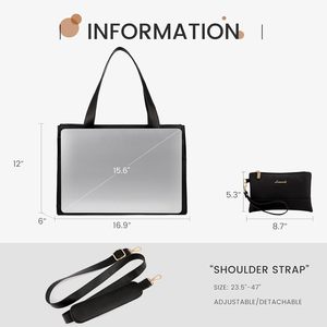 Maletín de Cuero PU para Computadora LOVEVOOK, <span class=keywords><strong>Bolso</strong></span> de Hombro para Dama de Oficina, Gran Capacidad de Negocios para Laptop de 15.6 Pulgadas para Mujer - Product Image 2