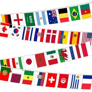 Wholesale Polyester String <b>Flag</b> Pennant Bunting Banner All Countries 100D Polyester 14x21cm 5x8 Inch Bunting <b>Flag</b> - Product Image 5