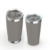 Couvercle de remplacement coulissant résistant aux éclaboussures, couvercle de gobelet de 10 pièces, 20 oz pour 16oz 20 oz 30oz