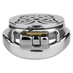 เหล็กล็อคโลหะสวมใส่ได้พร้อมกรงในตัวแบนสำหรับการกักขังอวัยวะเพศชายและสายสวนปัสสาวะเข้ากันได้กับผู้ชาย - Product Image 4