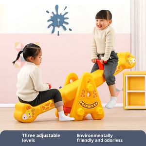 Double <span class=keywords><strong>bascule</strong></span> pour enfants bébé cheval à <span class=keywords><strong>bascule</strong></span> intérieur maternelle plastique balançoire école parc d'attractions jouets ménagers - Product Image 4
