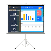 Écran de projection sur trépied Qualité d'image 4K haute définition adaptée au bureau extérieur et à la maison