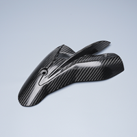 Cache d'isolation thermique d'échappement en fibre de carbone modifié pour Ducati Hypermotard 950