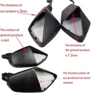 Nuevos espejos retrovisores universales para motocicleta M8 M10 perno roscado doble toma para <span class=keywords><strong>Scooter</strong></span> ATV Kawasaki Suzuki para <span class=keywords><strong>Victory</strong></span> Mocell - Product Image 4