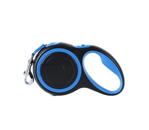 Correa Retráctil para Perro de 5m, Azul y Negra, Personalizada, Cómoda, con Liberación Rápida, Diseño Duradero, para Perros de hasta 50kg, Estilo Occidental de Lujo - Product Image 1