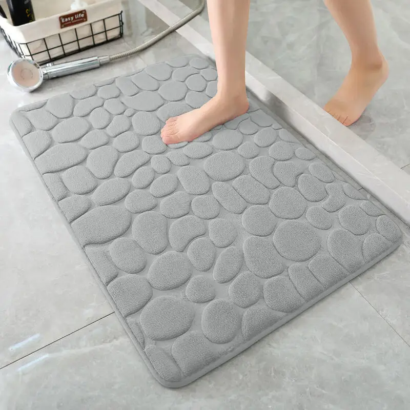 2022 Wash bath blanket Crystal velvet bath mat high quality carpet pebble pattern carpet