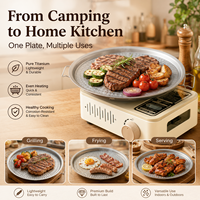 FHH Reine Titan Antihaft-Grillplatte GR1 Ultraleicht Tragbarer BBQ Outdoor-Grill Kundenspezifische OEM Großhandel