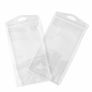 FLG PVC Transparent <b>Hanging</b> Card Holders 10x15cm Card Protector For Electronic Components <b>Storage</b> <b>Bags</b> - Product Image 1