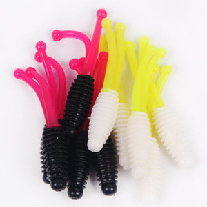 <span class=keywords><strong>Leurre</strong></span> de pêche Hessen 5cm 1.1g, appât souple bicolore à deux queues, ver souple, appât lumineux UV pour la pêche <span class=keywords><strong>au</strong></span> bar - Product Image 6