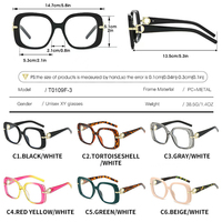 Monture de lunettes tendance de grande taille, compatible avec les verres de myopie, montures de lunettes carrées de haute qualité pour femmes, style Europe et Amérique