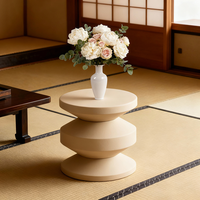 Table d'appoint/de chevet moderne en fer décoratif robuste avec finition mate enduite de poudre pour hôtel, salon, chambre à coucher