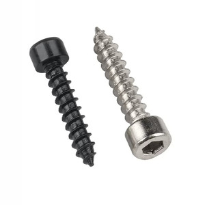 M2 M2.6 M3 M3.5 M4 acciaio al carbonio zincato esagono testa cilindrica autofilettante vite per legno M5 X 16mm - Product Image 2