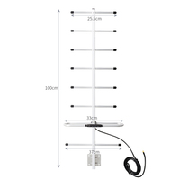 28dbi 600-2700mhz 4g Lte Antenne Wifi Externe Antenne Yagi Extérieure 4g Antenne de Communication 16 Éléments