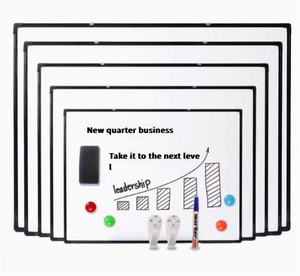 Школьная магнитная доска для сухого стирания с черной алюминиевой рамкой, доска из стального пластикового картона - Product Image 1