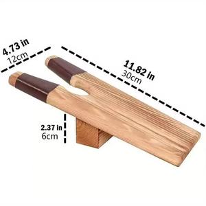 Calzascarpe in Legno di Pino con Incisione, Estrattore per Stivali e Scarpe con Borsa da Viaggio, Colore e Logo Personalizzabili, Decorazione per la Casa - Product Image 6