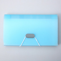 Carpeta de Acordeón Mini A6 de 13 Compartimentos, Color Caramelo, Material PP, para Suministros de Oficina, Almacenamiento de Archivos, Recibos, Transparente, Venta al por Mayor