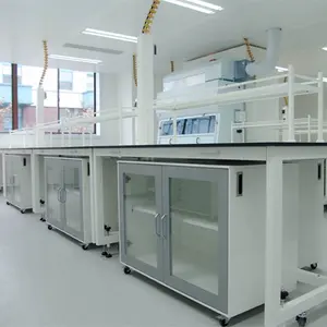 Alta qualidade laboratório aço frame banco/mesa, durável e resistência química bancada