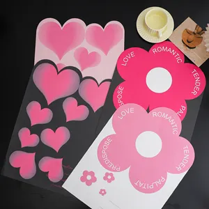 Día de San Valentín Irregular Nuevo Color Ramo Papel de regalo Floristerías ofrecen nuevos materiales en una variedad de colores