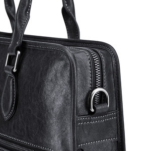 Sac à main pour <span class=keywords><strong>homme</strong></span> WilliamPOLO <span class=keywords><strong>en</strong></span> <span class=keywords><strong>cuir</strong></span> de vache véritable, sac messager haut de gamme, grand format, style souple, pour <span class=keywords><strong>ordinateur</strong></span> portable, imperméable - Product Image 3