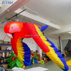Opblaasbare Opblaasbare Papegaai Met Led Verlichting Opblaasbare Vliegende Vogel Vorm Dier - Product Image 2