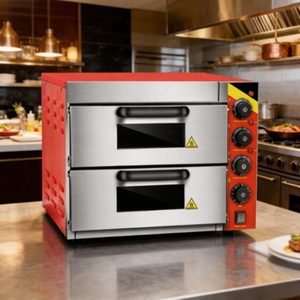 เตาอบอุตสาหกรรมสองชั้น เตาอบเชิงพาณิชย์ 2 ชั้น 4 ถาด สำหรับงานหนัก เหมาะสำหรับร้านเบเกอรี่ - Product Image 1