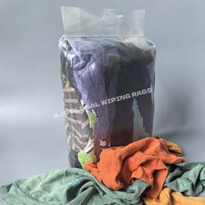 Trapos de Algodón 100% para Uso en Taller, Toallitas de Felpa para Sudaderas, Trapo Industrial, 10KG 20KG 100KG de Trapos de Algodón de Colores Mezclados - Product Image 1