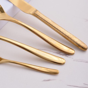 Luxurious 304 Stainless Steel Dinnerware & Cutlery <b>Set</b> 4-Piece Business Gift for Restaurants with Custom Logo - Product Image 4
