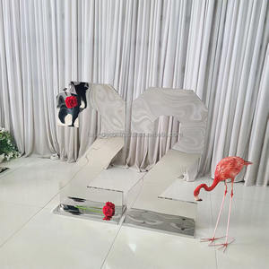 Venta directa de fábrica de espejos para bodas, letras digitales, decoraciones de acero inoxidable, se pueden personalizar con cualquier característica - Product Image 5