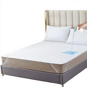 Protecteur de matelas imperméable AOSEN avec 4 bandes élastiques aux coins, respirant, lavable, antidérapant, housse de matelas imperméable - Product Image 2