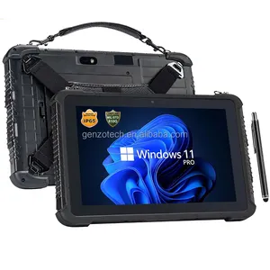 J109 8GB RAM 10 Inch Rugged Tough Tablet Windows 11 N5100 FHD With RJ45 Barcode Scanner Removeable Battery Rugged Tablet Windows