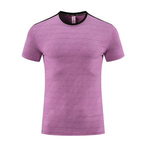 T-shirt de sport respirant en polyester de haute qualité pour l'entraînement et le jogging, personnalisable avec impression, pour la gym et le fitness, coupe ajustée - Product Image 3