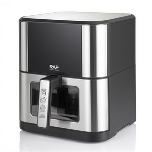 Friteuse à <span class=keywords><strong>air</strong></span> numérique RAF 1500W avec capacité familiale de 6L, panneau de commande tactile, circulation d'<span class=keywords><strong>air</strong></span> à 360 degrés et réduction de l'huile de 80% - Product Image 3