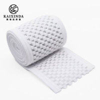Bande élastique en polyester respirante et durable à motif géométrique pour ceinture de soutien sportif et couture de vêtements