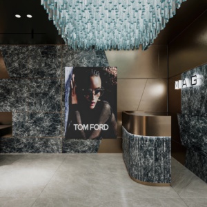 Design d'intérieur moderne pour magasin de lunettes de soleil, présentoirs personnalisés pour lunettes, mobilier de magasin d'optique - Product Image 6