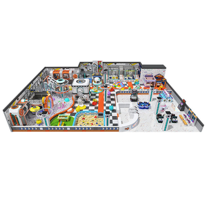 100 ㎡   Aire de jeux intérieure pour enfants, parc d'attractions souple avec labyrinthe et équipement de trampoline - Product Image 3