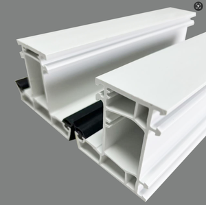 Perfil de mullion para ventanas abatibles de UPVC de 60 mm personalizable, fabricante de perfiles de UPVC - Product Image 2