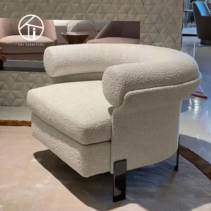Fauteuils de salon et de chambre à coucher en tissu design italien moderne, canapé simple, <span class=keywords><strong>fauteuil</strong></span> <span class=keywords><strong>bas</strong></span> pour hôtel et appartement - Product Image 6