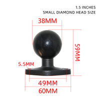 Support de tablette support de montage 1.5 pouces base en diamant ampères motif de trou moniteur pc support de tablette réglable support pour voiture pour ram