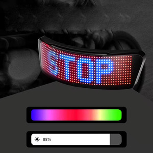 หมวกนิรภัยสำหรับขับขี่รถยนต์หน้าจอ LED แบบ DIY มีความยืดหยุ่น - Product Image 2
