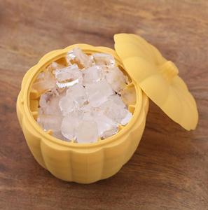 PC07 Moule à glaçons en silicone en forme de citrouille avec couvercles, cylindre pour fêtes à domicile, cocktails glacés, whisky, plateau à glaçons en silicone - Product Image 4