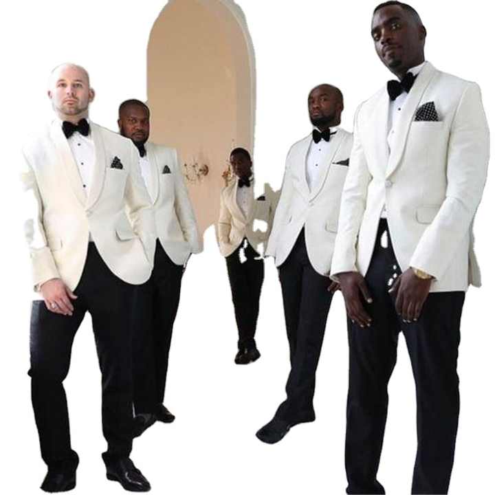 Costume 3 Pièces Pour Homme Avec Veste à Simple Boutonnage Et Pantalon, Ensemble De Smoking Pour Mariage, Bal De Fin D'année, Châle à Revers (noir, Taille L