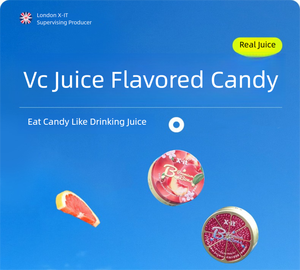 Moldes personalizados con caja de metal Manuka Honey Fruit Candy Vc Juice Flavored Candy Hard Candy - Product Image 5