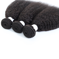 Vente en gros, mèches droites crépues, cuticules vierges 11A alignées, vendeur de mèches de cheveux brésiliens, mèches de cheveux humains Yaki
