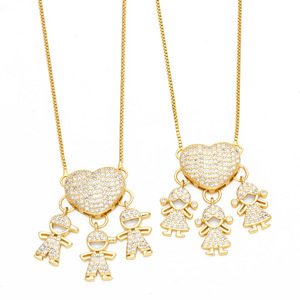 Collar SongYi con Colgante de Corazón en Oro Real de 18K, Chapado en Oro, con Circonita Cúbica, Cadena Minimalista para Clavícula, Joyería para Mujer - Product Image 4