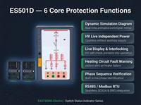 Indicador de Estado del Interruptor ES501D-2, Simulación Dinámica RS485, Verificación de Secuencia de Fase de Energía Independiente de Alta Tensión, Plástico