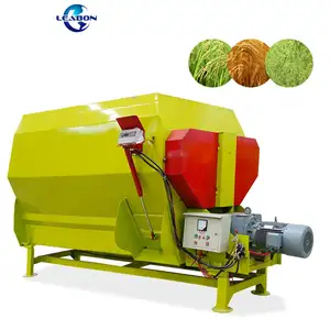 Máquina mezcladora de paja de hierba de gran capacidad, trituradora y mezcladora de planta de alimentación de ganado