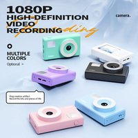 Cámara Infantil 1080P 44MP, Cámara Digital para Estudiantes con Zoom 16X, Mini Cámara Portátil con Pantalla IPS para el Aprendizaje