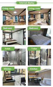Casa Prefabbricata di Lusso Espandibile e Trasportabile Tipo Ala con 2 Camere da Letto, Applicazione Casa in Acciaio Prefabbricata <span class=keywords><strong>Container</strong></span> - Product Image 6