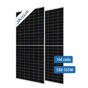 JA Solar Panels 540w Mono Solar Cell Chinese Supplier TRAIN/RISEN/LONGI 530 535 545 550Watt Panel Solar