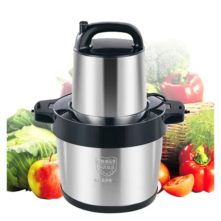 Batendo Fufu Alimentos, Aço Funcional Máquina Yam Quente Inoxidável Frutas Multi 4 Lâmina Chopper Ferramenta Moedor de Carne Com Tigela/